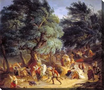 Картина Землетрясение в Рокка ди Папа близ Рима (Earthquake in Rocca di Papa, near Rome)