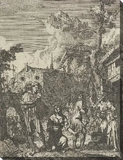 Картина Две пары спорят