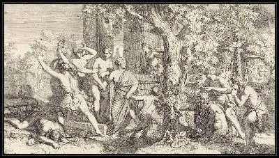 Картина Нимфы атакованы сатирами