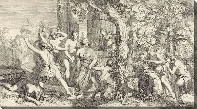 Картина Нимфы атакованы сатирами