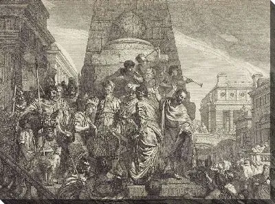 Картина Помазание Соломона