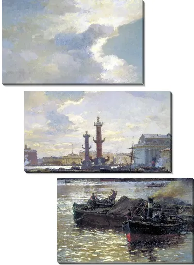 Картина Петербургская Биржа (St. Petersburg Stock Exchange)