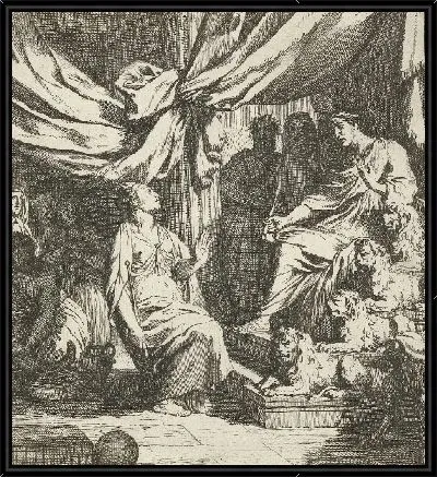 Соломон принимает царицу Савскую