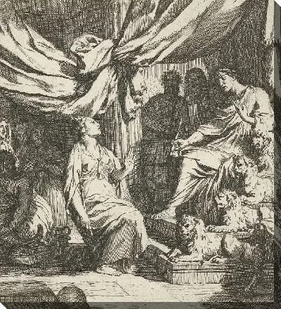 Соломон принимает царицу Савскую