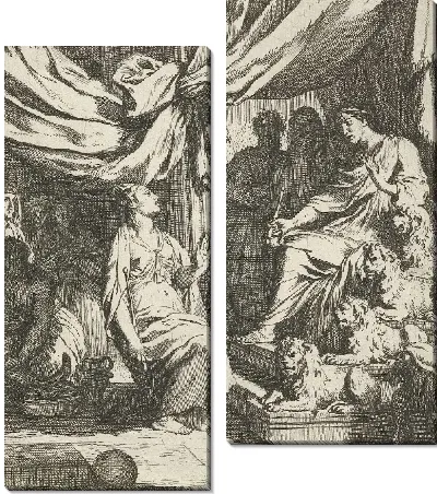 Соломон принимает царицу Савскую