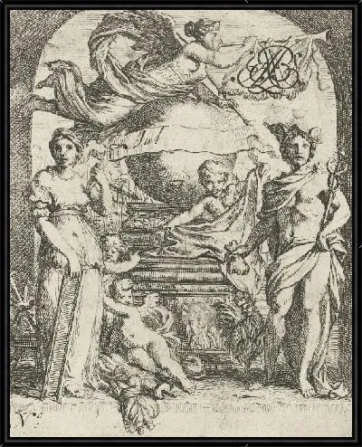 Картина Меркурий и ткачество