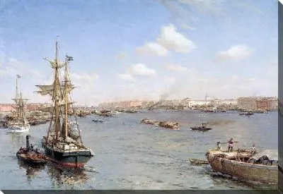 Петербург. Вид на Неву (Petersburg. View of the Neva)