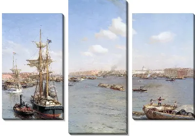 Петербург. Вид на Неву (Petersburg. View of the Neva)