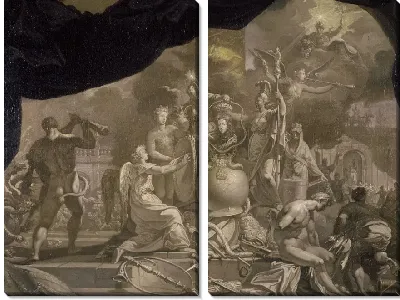 Картина Прославление короля-полководца Уильяма III (1650-1702)