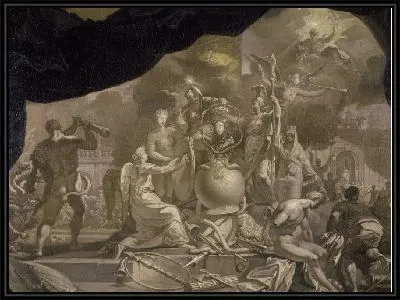 Картина Прославление короля-полководца Уильяма III (1650-1702)