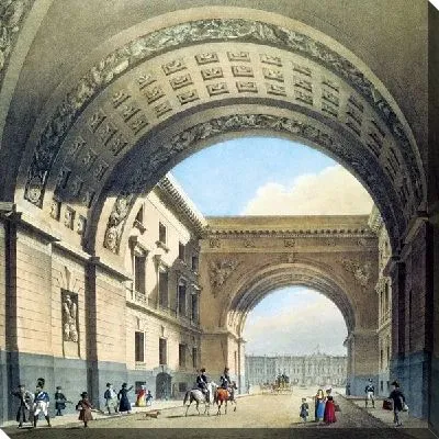 Вид арки Главного штаба (View of the arch of the General Staff)