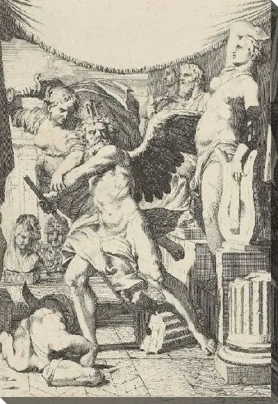 Картина Осторожность не позволяет Времени разрушать древние образы