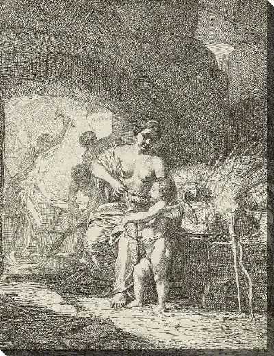 Картина Венера наполняет колчан Амора