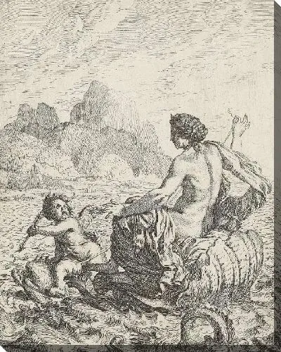 Картина Венера плывет на Кипр