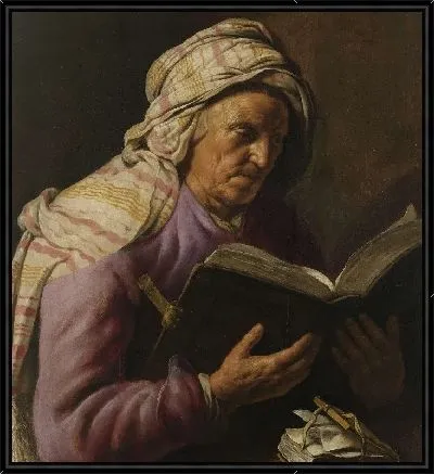 Чтение старухи