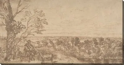 Картина Пейзаж с фигурами