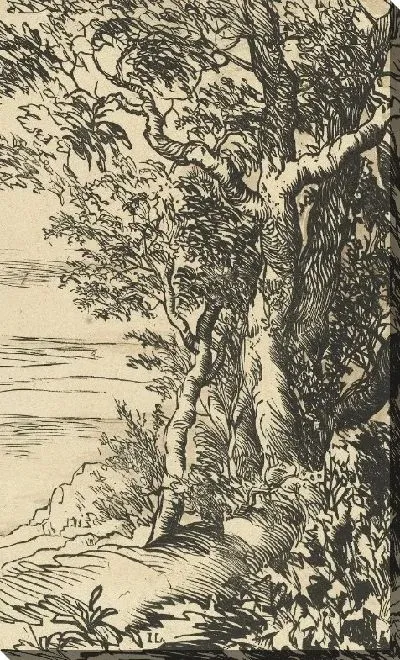 Картина Пейзаж с группой деревьев