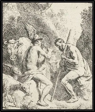 Меркурий усыпляет Аргуса, играя на флейте