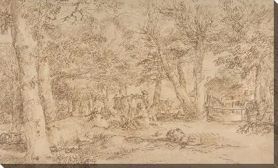 Картина Пейзаж с Молочницей