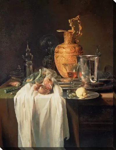 Картина Натюрморт с кувшином, сосудами и гранатом