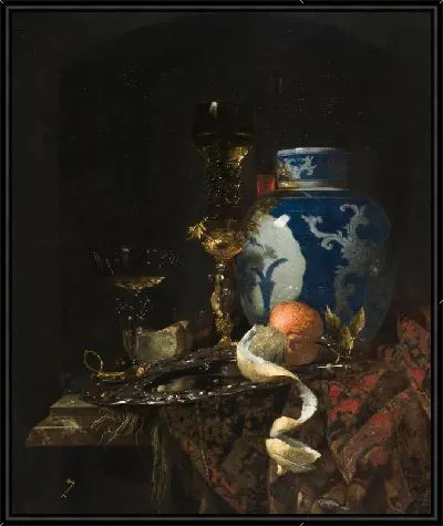 Натюрморт с китайской фарфоровой банкой