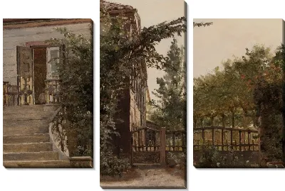 Садовые ступени, ведущие к мастерской художника на Блегдаммене