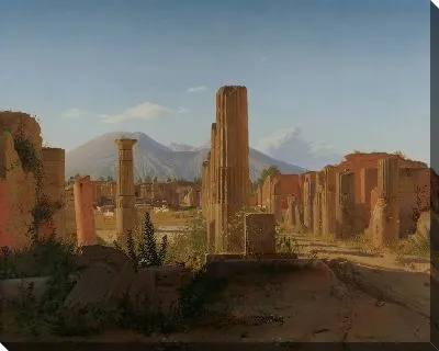 Форум в Помпеях с Везувием на заднем плане