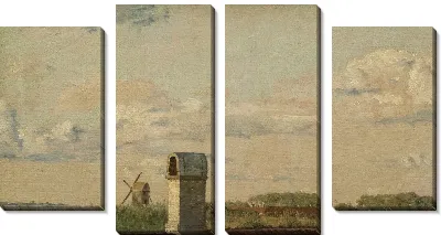 Картина Вид из окна в Толдбодвей, глядя на цитадель в Копенгагене