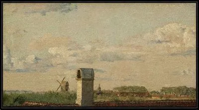 Картина Вид из окна в Толдбодвей, глядя на цитадель в Копенгагене