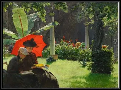 День в саду Клюни, Париж