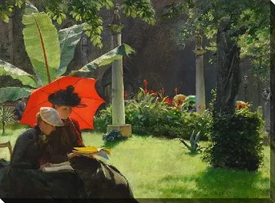 День в саду Клюни, Париж