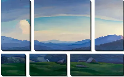 Картина заход солнца