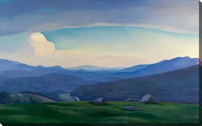 Картина заход солнца