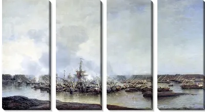 Картина Сражение при Гангуте 27 июля 1714 года (Battle of Gangut July 27, 1714)