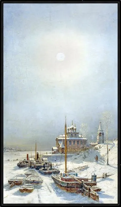 Картина Зима в Борисоглебске
