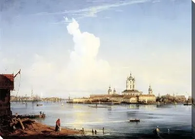 Картина Вид Смольного монастыря с Большой Охты (View of the Smolny Convent from the Great Ohta)