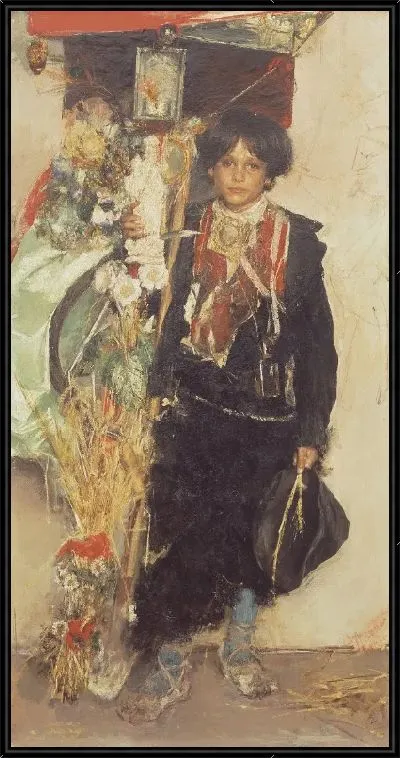 Картина Знаменосец фестиваля урожая