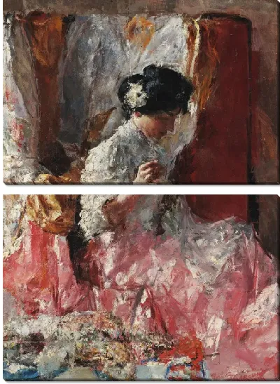 Картина Шить женщина