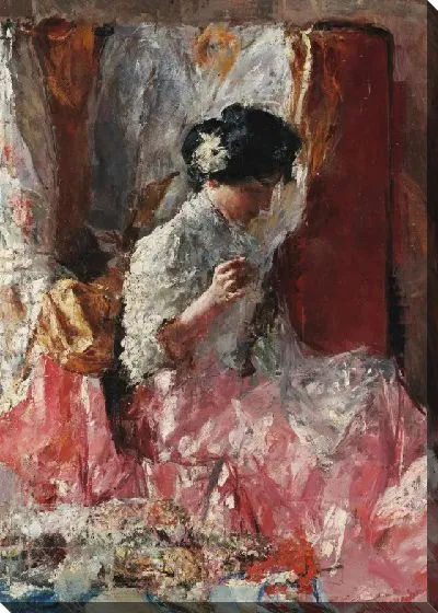 Картина Шить женщина