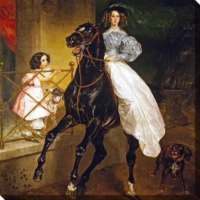 Картина Всадница