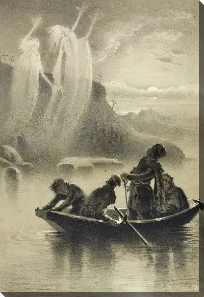 Картина Пошатнулся третий крест, поднялся третий мертвец