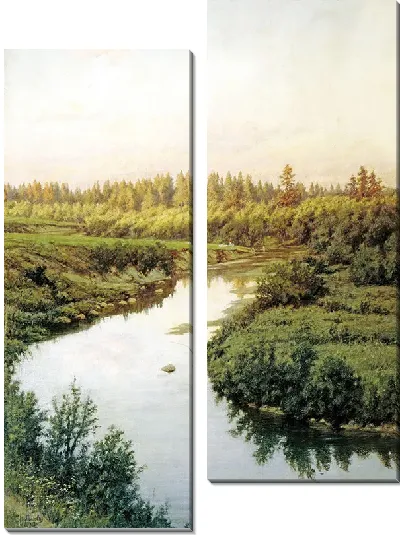 Картина Пейзаж с рекой №2