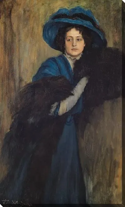 Картина Портрет дамы в голубом