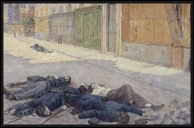 Картина Улица в Париже в мае 1871 года