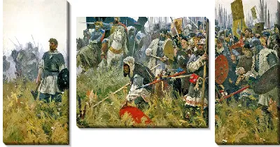 Картина Утро на Куликовом поле