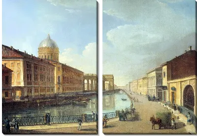 Картина Вид на Казанский собор (View of the Kazan Cathedral)