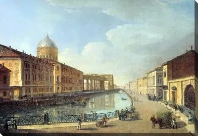 Картина Вид на Казанский собор (View of the Kazan Cathedral)