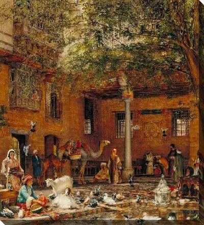 Этюд для «Двор коптского патриаршего дома в Каире»