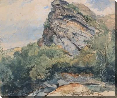 Картина Санкт-Гоарсхаузен на Рейне между Кобленцем и Майнцем