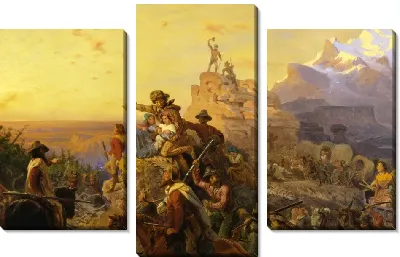 Картина На запад курс империи идет своим путем (изучение фресок, Капитолий США)